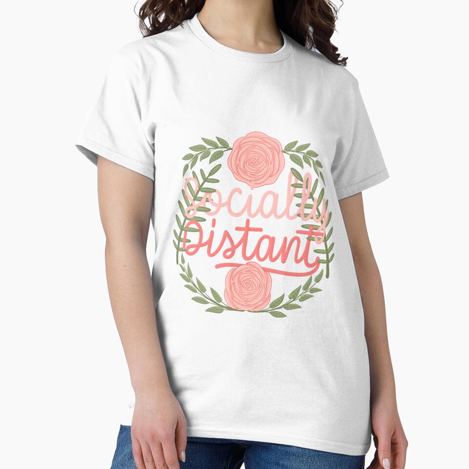 socially distant by karyavna Unisex , , , Long Sleeve Tee