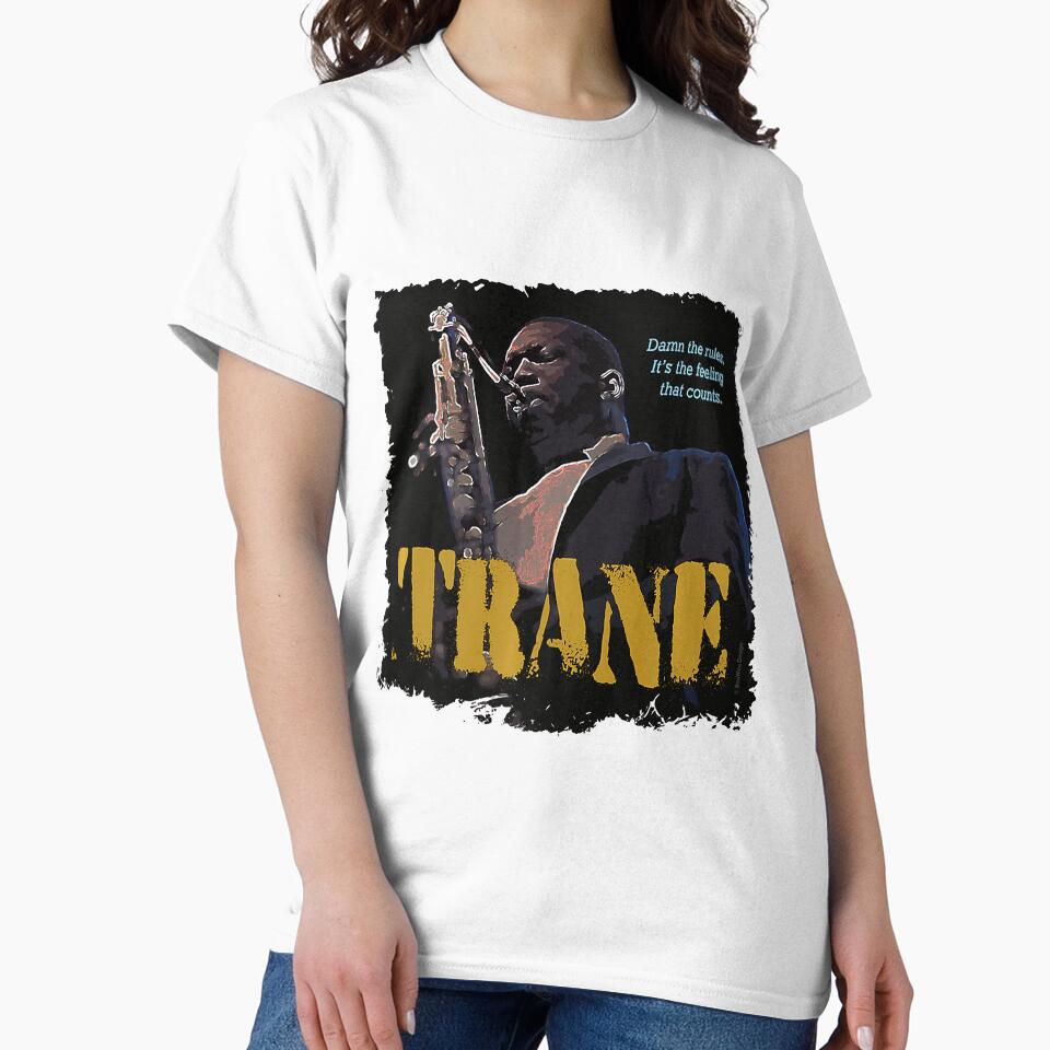 Coltrane Jazz Wisdom Saxophonist Musician Premium by DavidBatton Unisex , , , Long Sleeve Tee