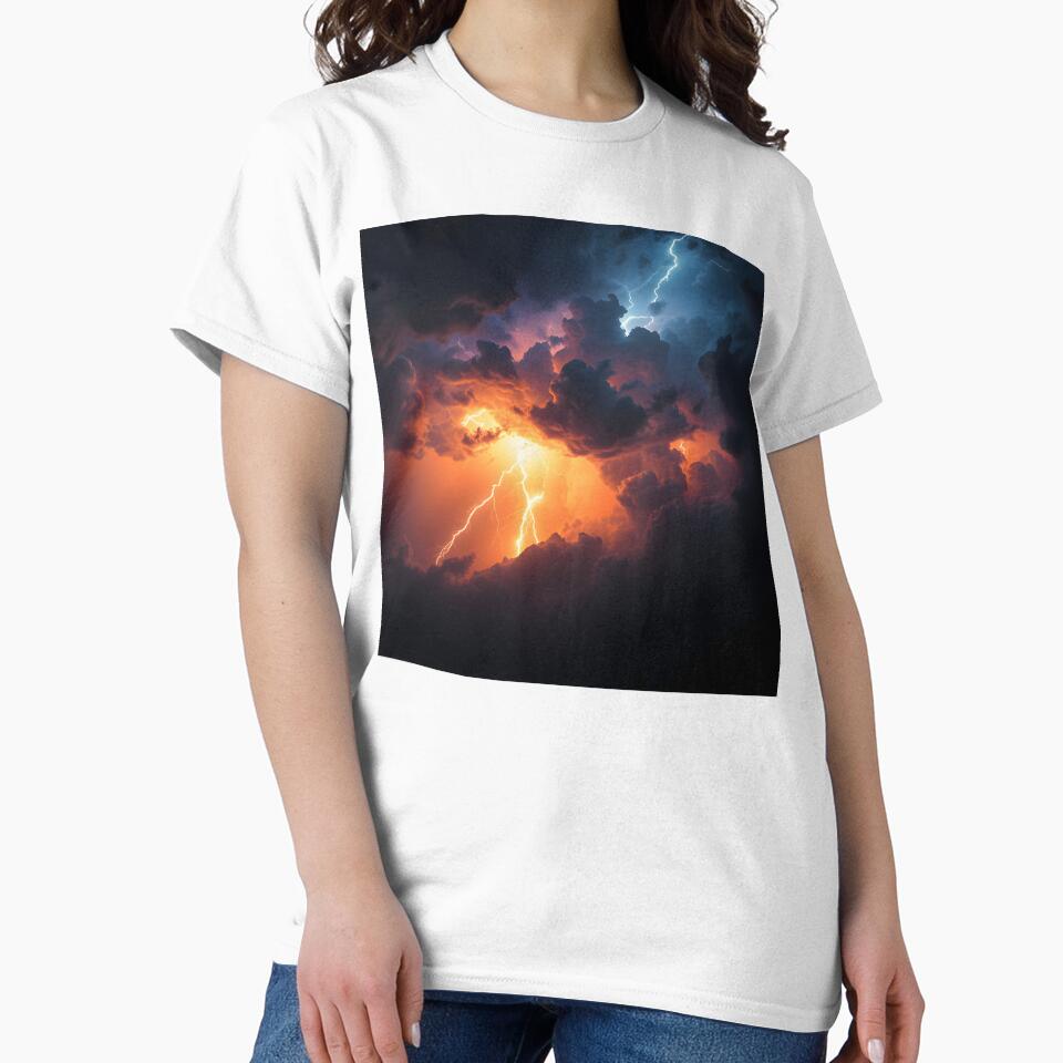 Lightning 3 by HebaRK Studio Unisex , , , Long Sleeve Tee
