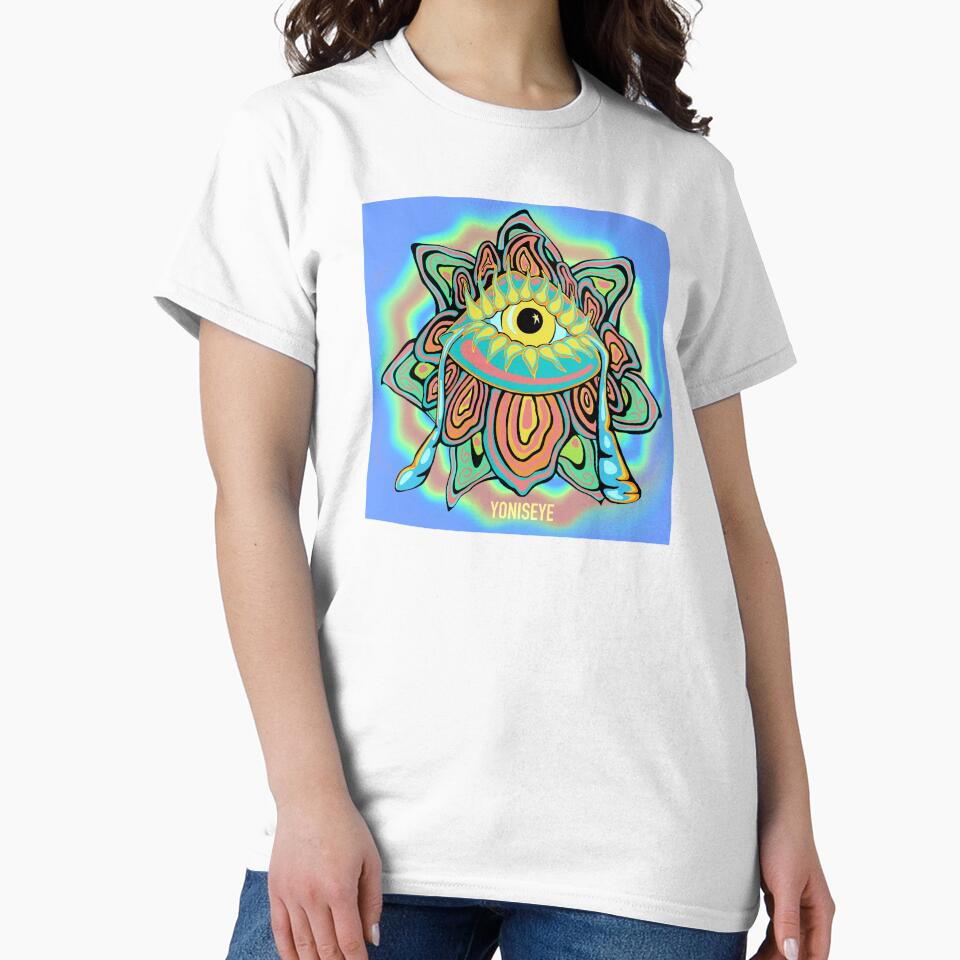 Yoni Rainbow Flower Trip 3/6 (blue vignette) | Yonis Eye | Frisoli by Alexandria Frisoli