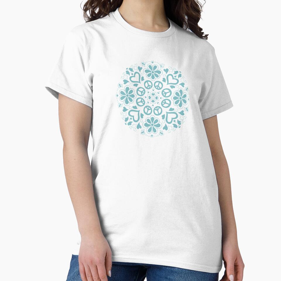 Peace and love collection (Blue mandala) by AnnasDigitalArt