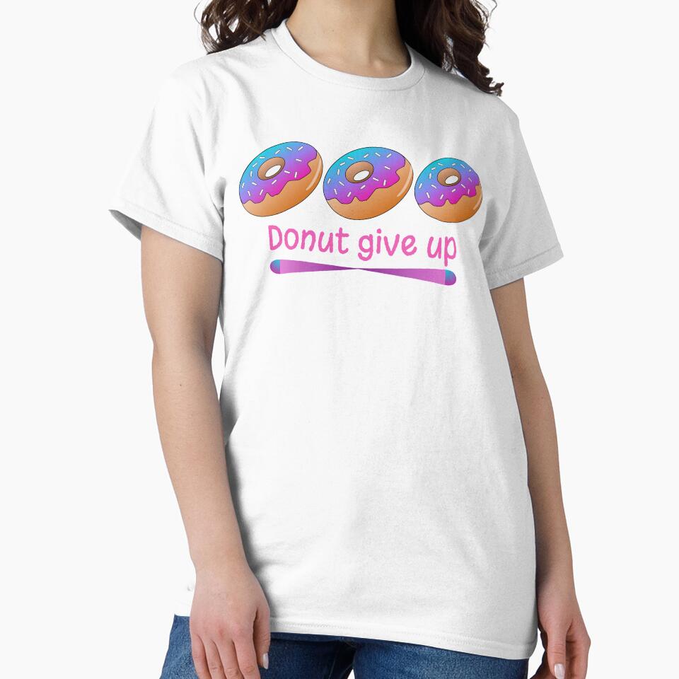 Donut give up by RingabloomArt Unisex , , , Long Sleeve Tee