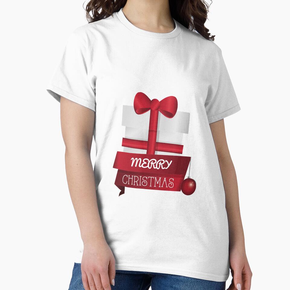 Merry Christmas Basic Novelty Quote December Graphic (2) by popotamfriends Unisex , , , Long Sleeve Tee