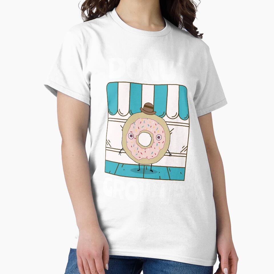 Donut Grow Up Donut Resist Donut Judge Cute Donut Economics by StudioTVDinners Unisex , , , Long Sleeve Tee