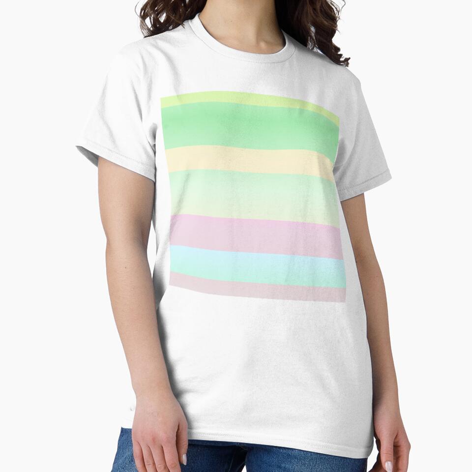 Minimalist color palette striped | Pastel color palette horizontal striped by lausn