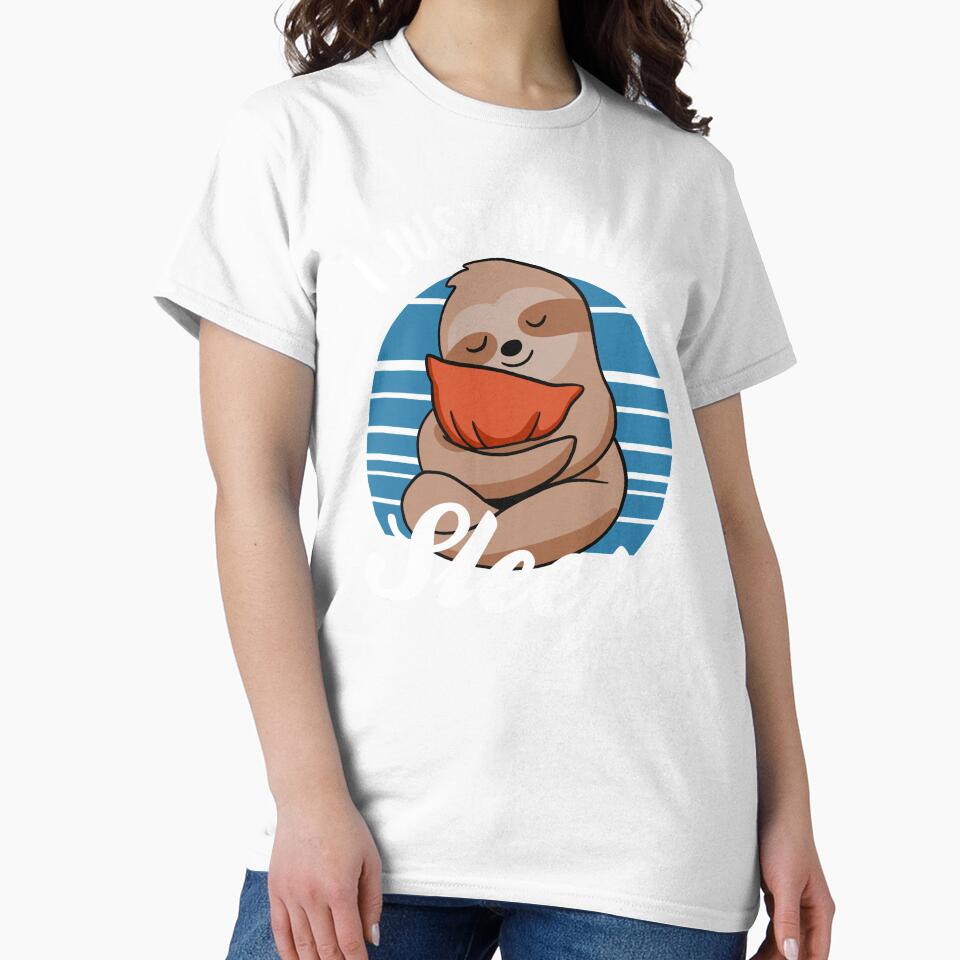 Sloth - I Just Wanna Sleep by CanadianUnicorn Unisex , , , Long Sleeve Tee