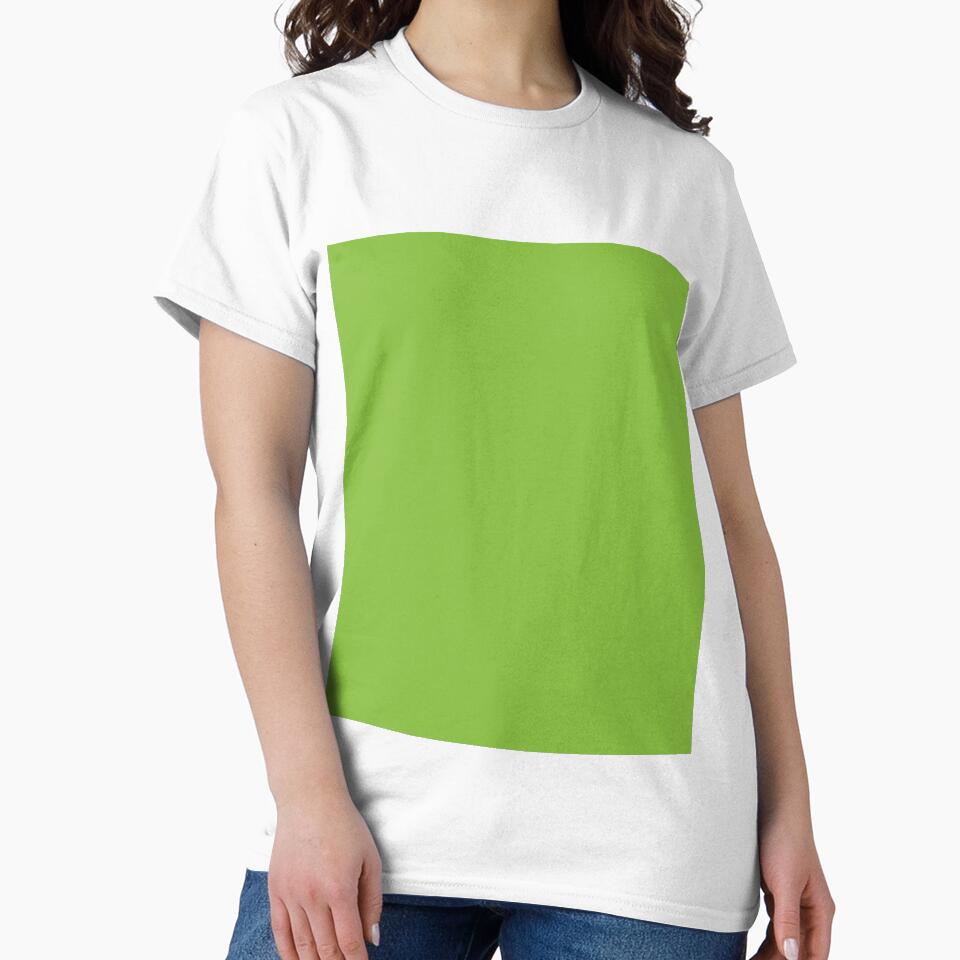Plain Solid Color Green Medium Green by mimihuang creations Unisex , , , Long Sleeve Tee