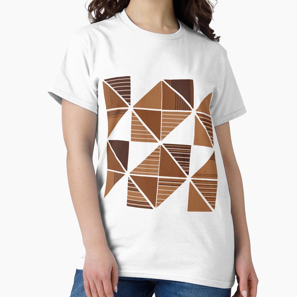 Geometric Stripes - Brown by monitdesign