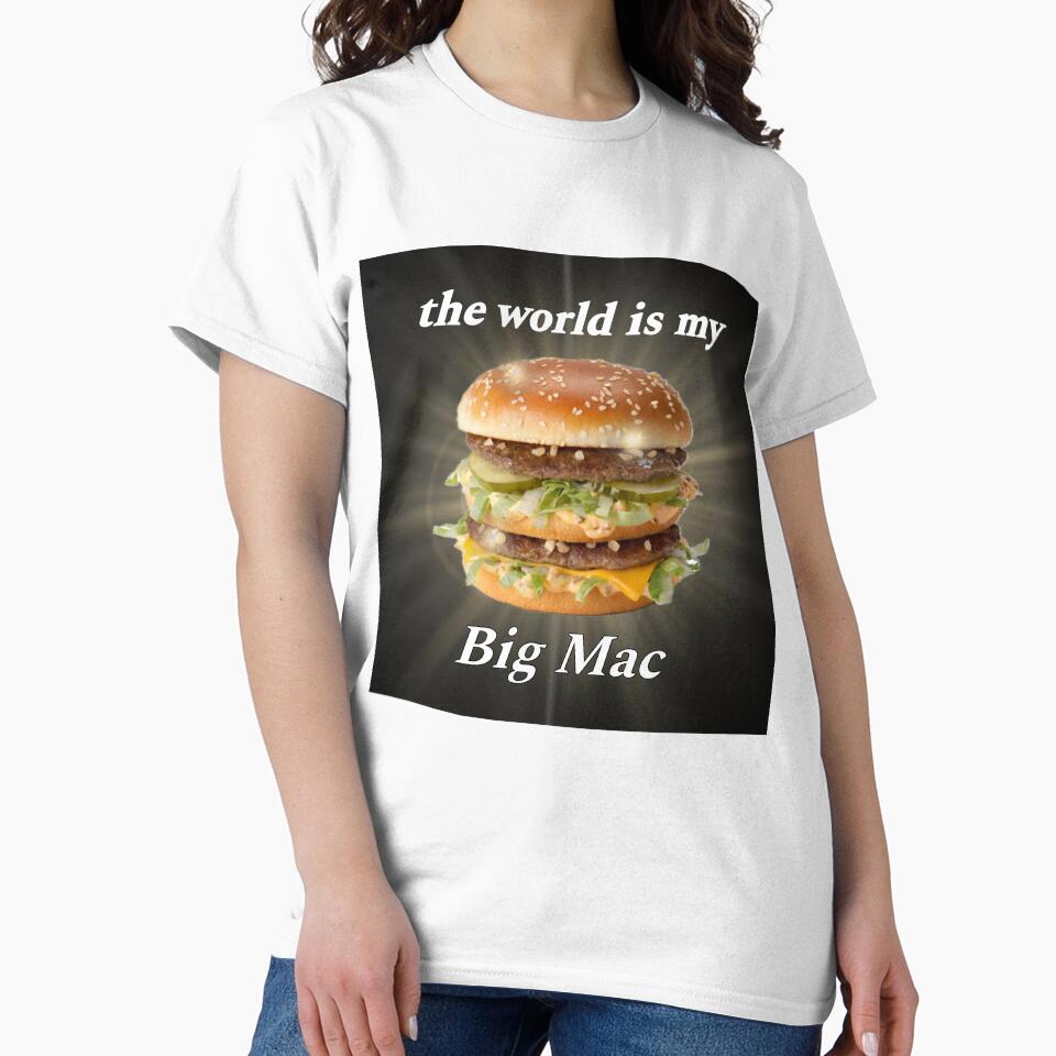 the world is my big mac by sylviugh Unisex , , , Long Sleeve Tee