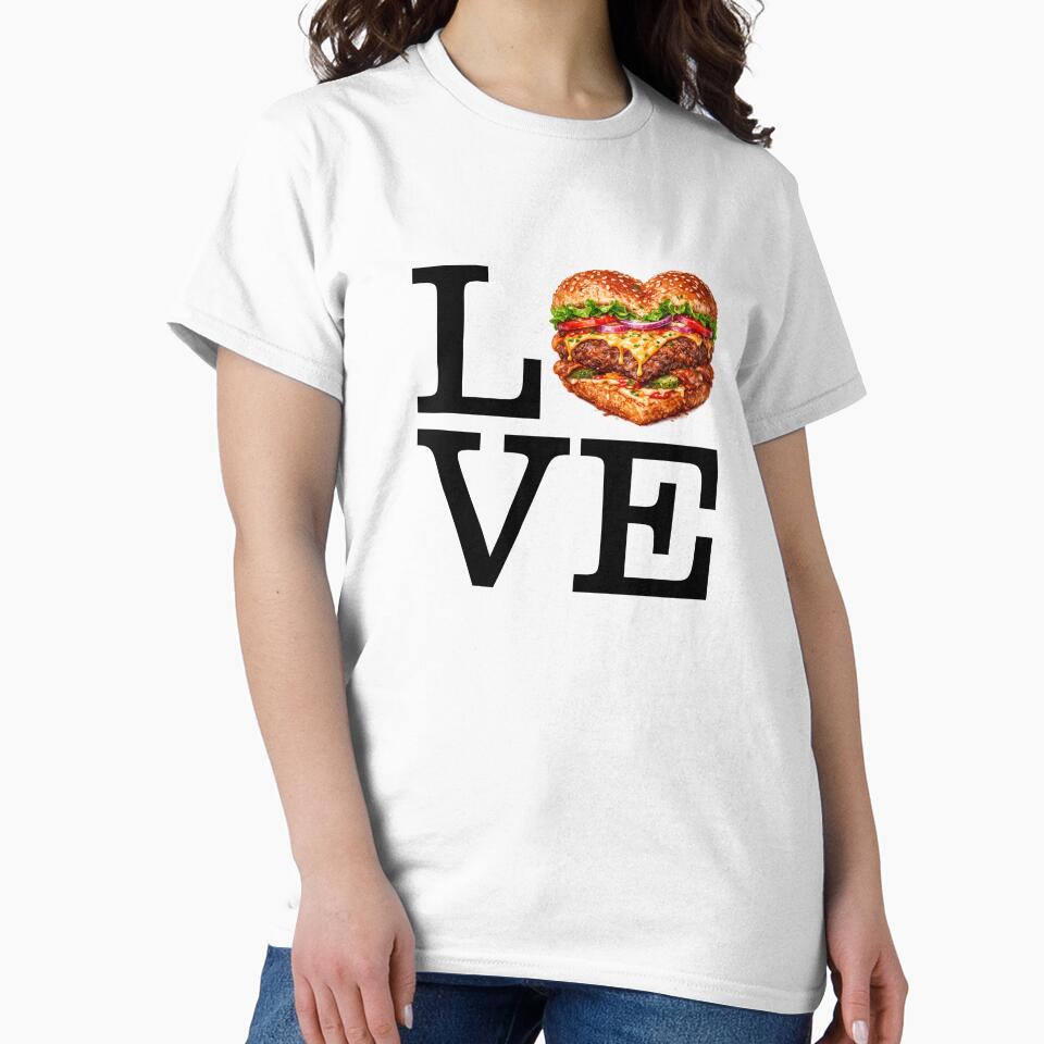 For the Love of Burgers by Hello Bee Bee Unisex , , , Long Sleeve Tee
