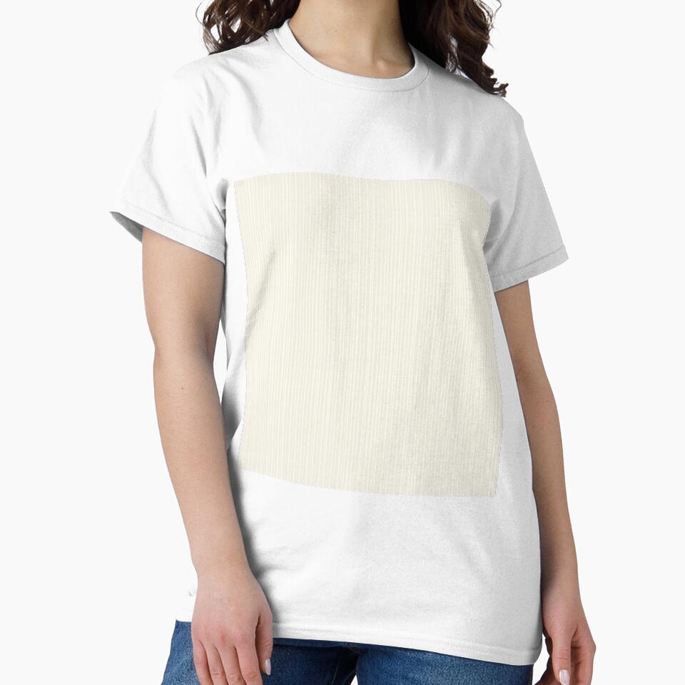 Xmas White Color_ Vanilla White (Straight Lines) by mimihuang creations Unisex , , , Long Sleeve Tee