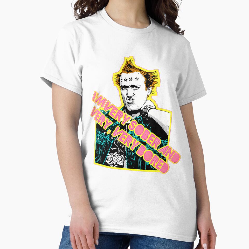 I'm Very Sober And Very Very Bored Vyvyan Young Ones 80S Tribute Punk Design by JoshuaCiubal