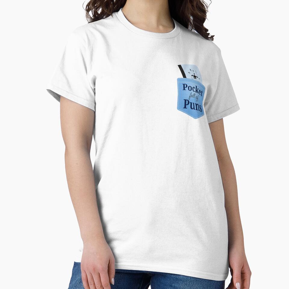 Pocket full of puns by Vividy Unisex , , , Long Sleeve Tee