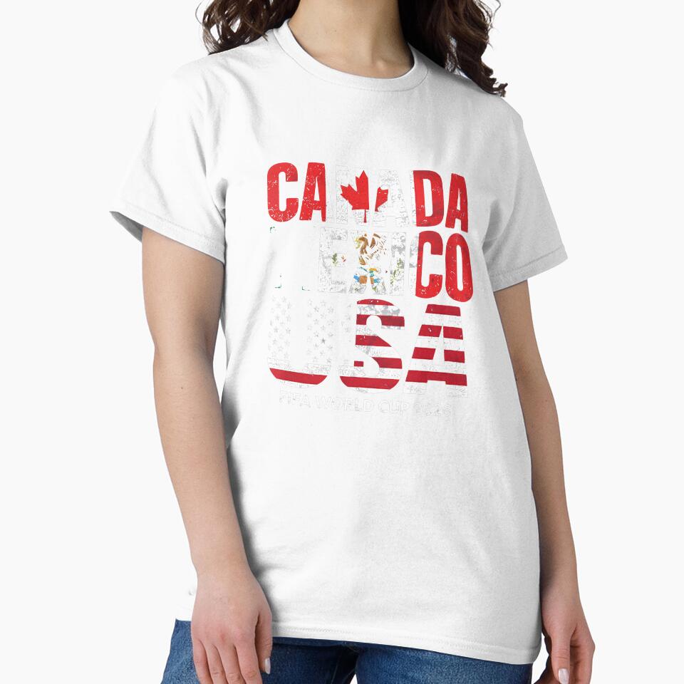 United 2026 World Cup - Canada, Mexico, USA Flags _83138002 by gidget-gadget Unisex , , , Long Sleeve Tee