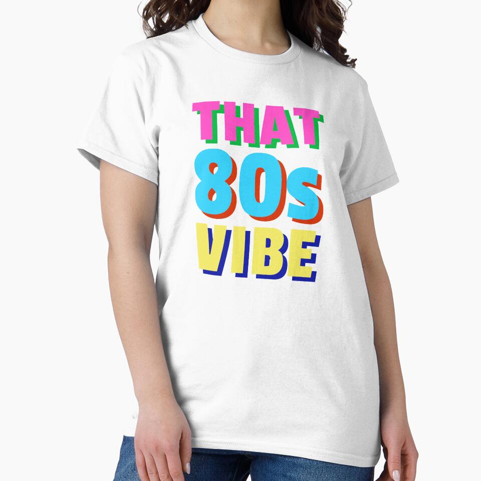 That 80's Vibe Retro Nostalgia Cool Vintage Design by sillyquestions Unisex , , , Long Sleeve Tee