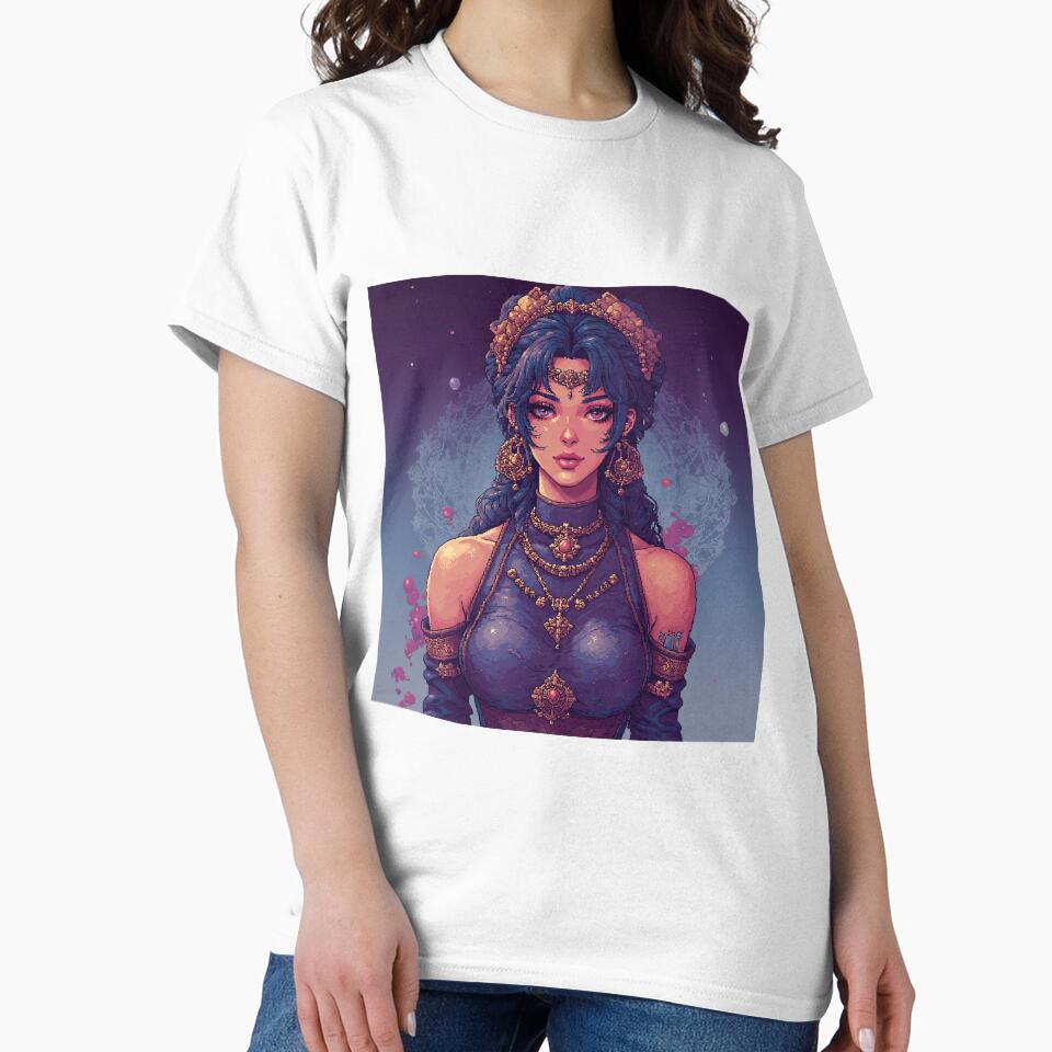 Retro Art for Beautiful Night Woman by jimcaza Unisex , , , Long Sleeve Tee