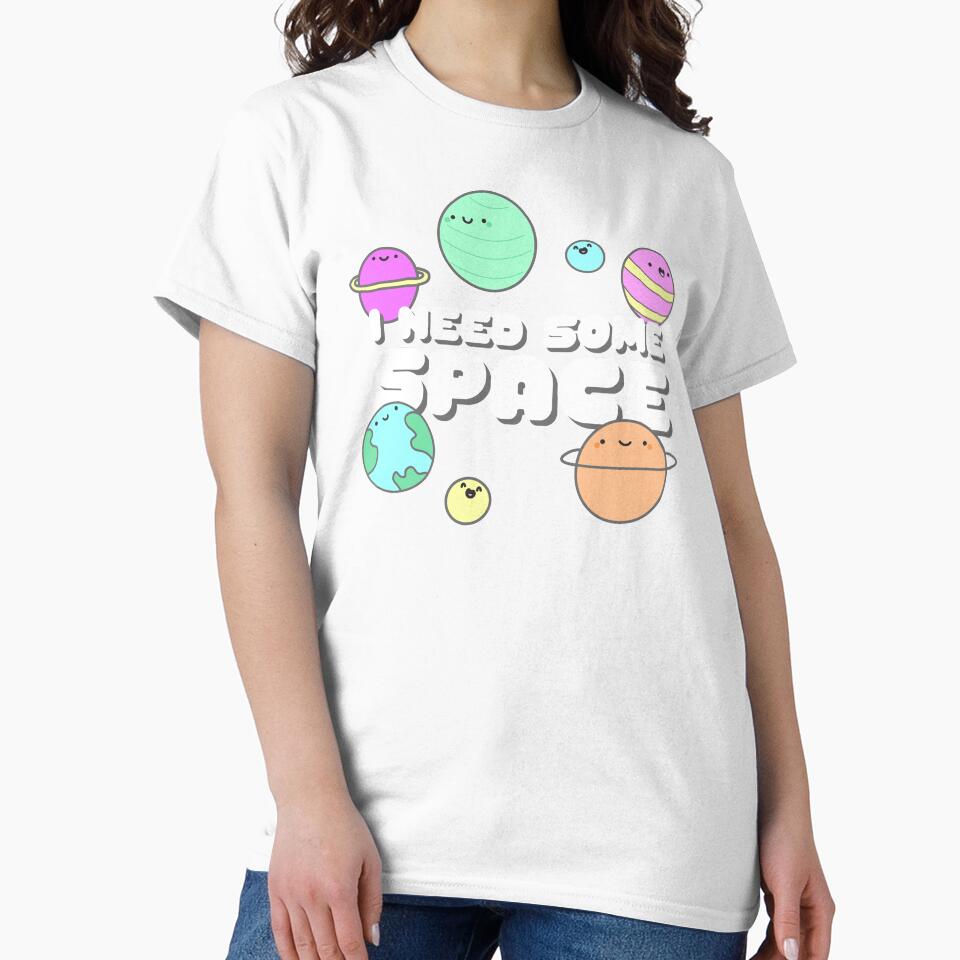 Kawaii: I Need Some Space by AutonomousN Unisex , , , Long Sleeve Tee