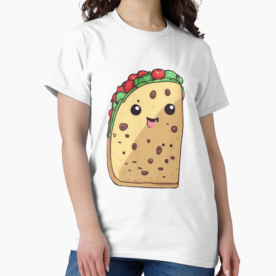Kawaii Taco by macadolie Unisex , , , Long Sleeve Tee