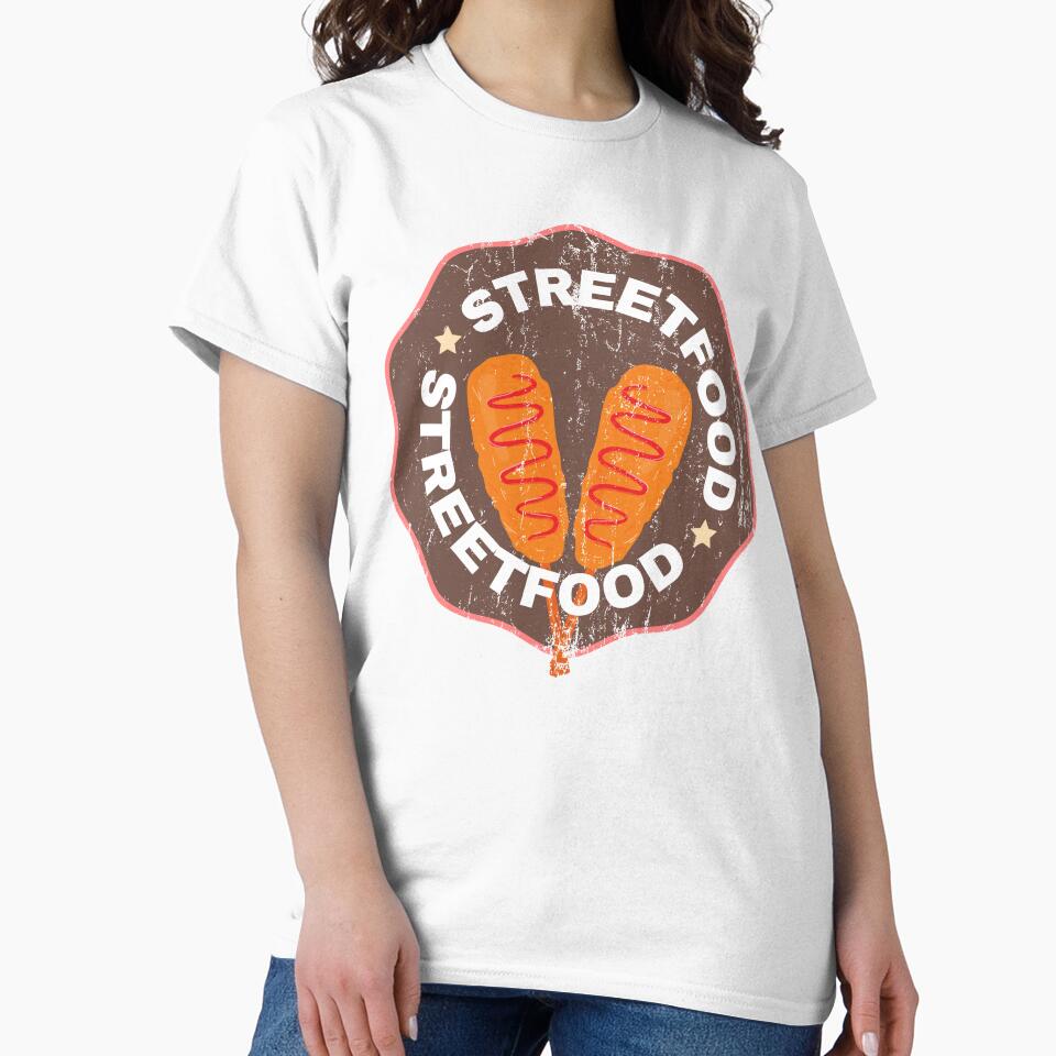 Street Food Lover – Vintage Street Food Enthusiast Retro Foodie Design by Gawii Unisex , , , Long Sleeve Tee