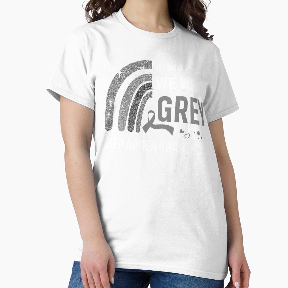 In November We Wear Grey Sleep Apnea Awareness by Gillosina Unisex , , , Long Sleeve Tee