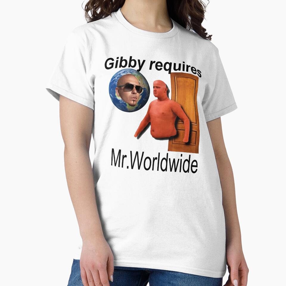 Gibby Requires Mr. Worldwide by BetterLeo Unisex , , , Long Sleeve Tee