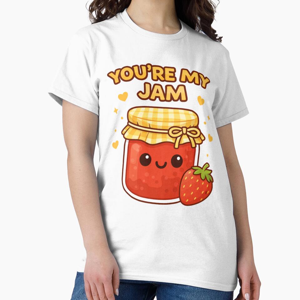 You're My Jam Cute Food Pun by Papier Atelier Art Unisex , , , Long Sleeve Tee