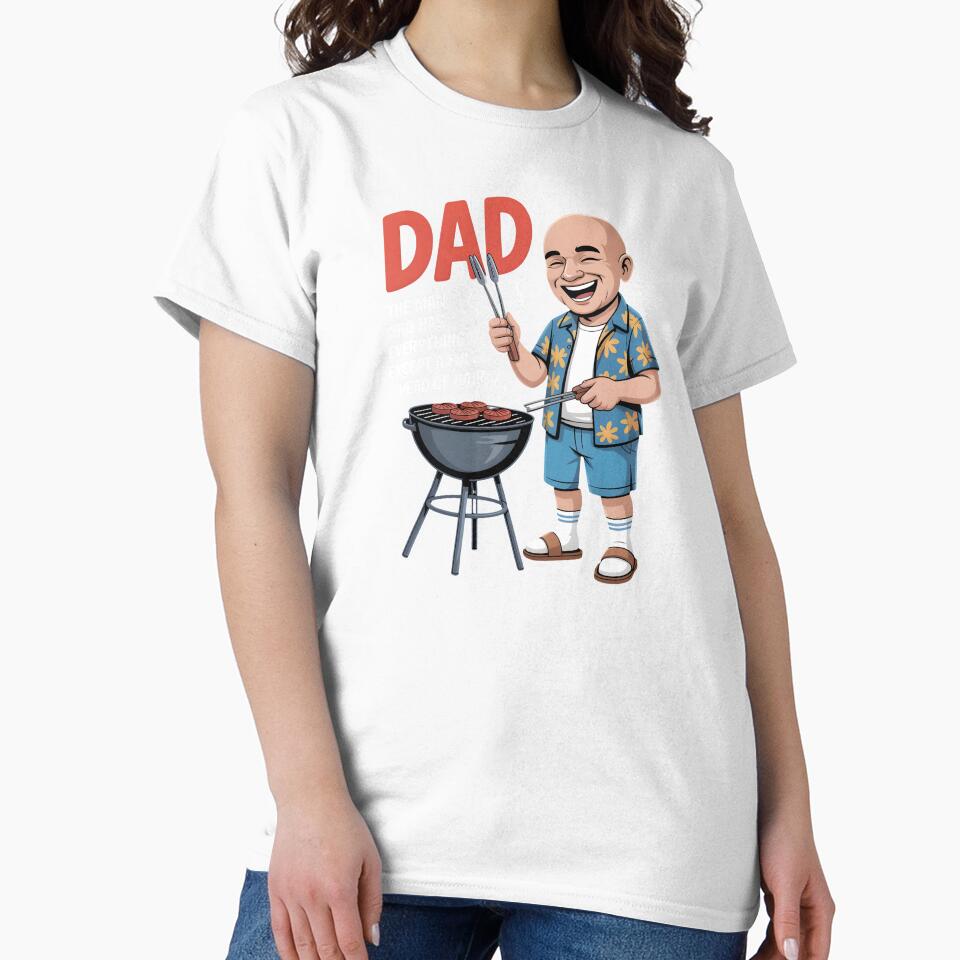 Dad The Man Who Has Everything Except A Full Head Of Hair by BlossomYumi Unisex , , , Long Sleeve Tee