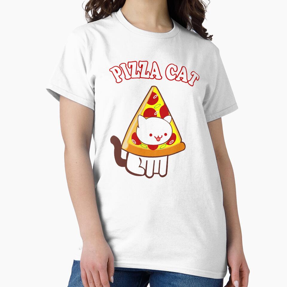 Pizza Cat by crazydesigns007 Unisex , , , Long Sleeve Tee