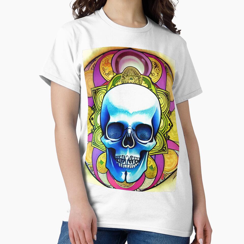 Psychedelic Skull by skillunused
