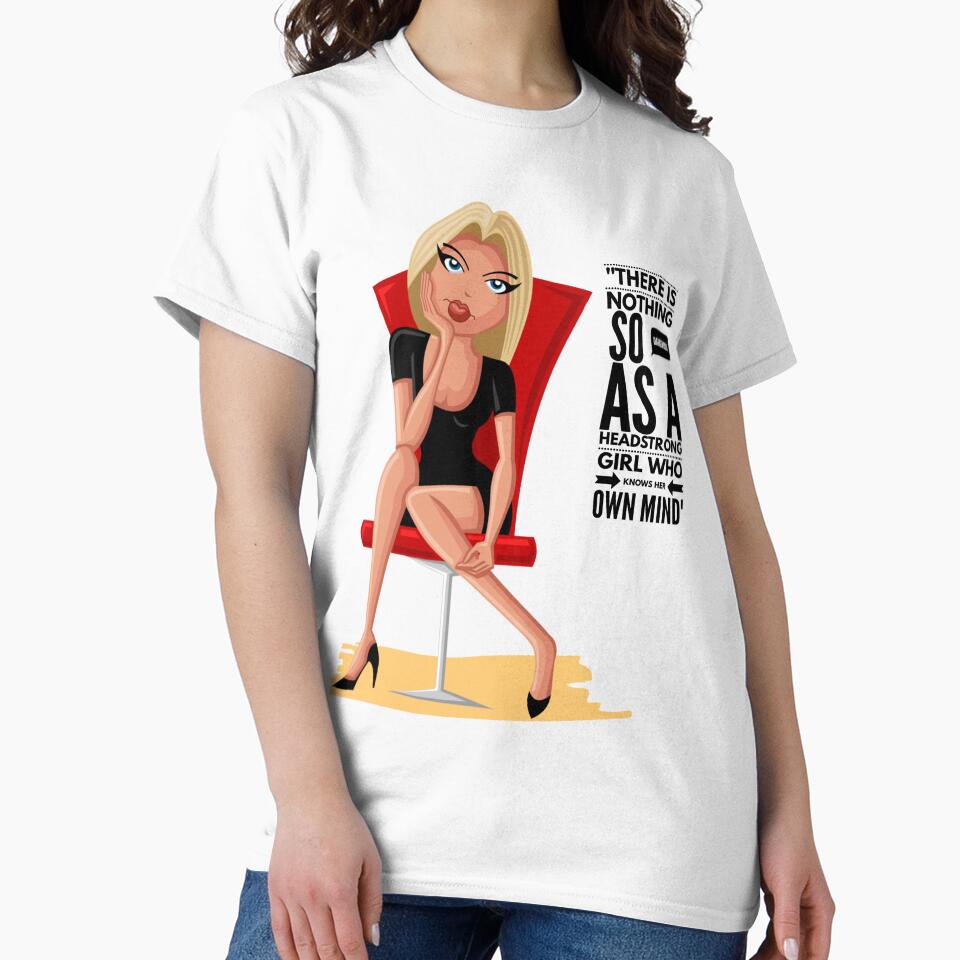 "There's Nothing So Dangerous As A Headstrong Girl Who Knows Her Own Mind" by LondonHouse Unisex , , , Long Sleeve Tee