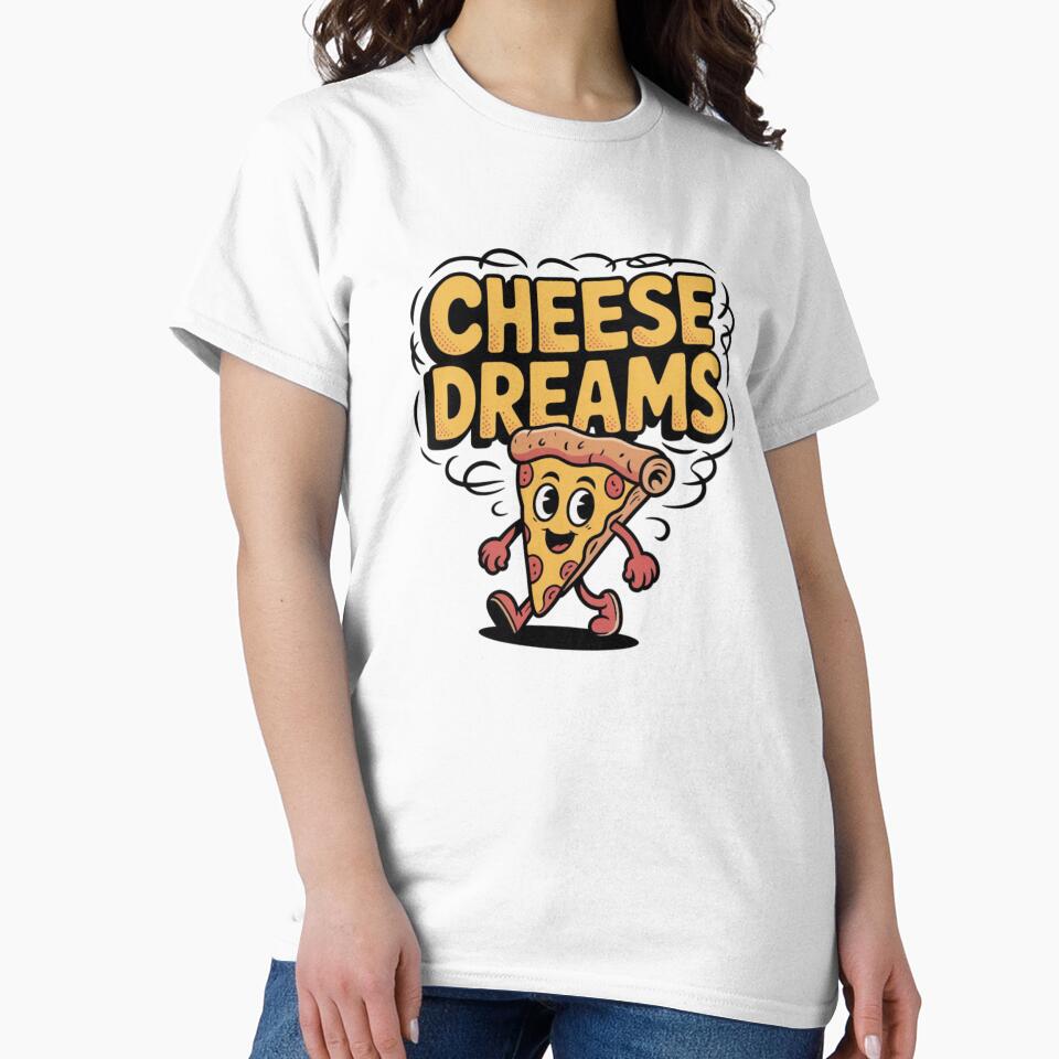 Pizza - cheese dreams by 123ks Unisex , , , Long Sleeve Tee