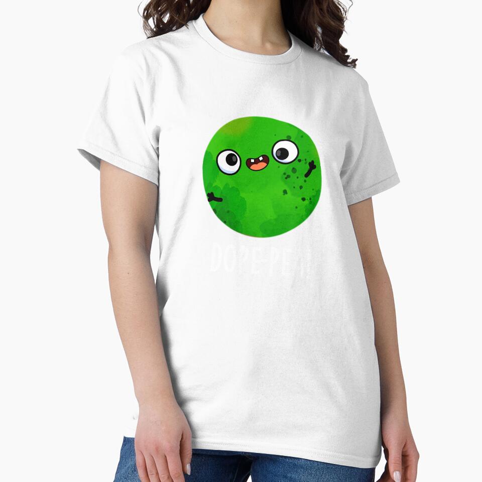 Dope-pea Funny Dopey Pea Pun (Dark BG) by punnybone Unisex , , , Long Sleeve Tee