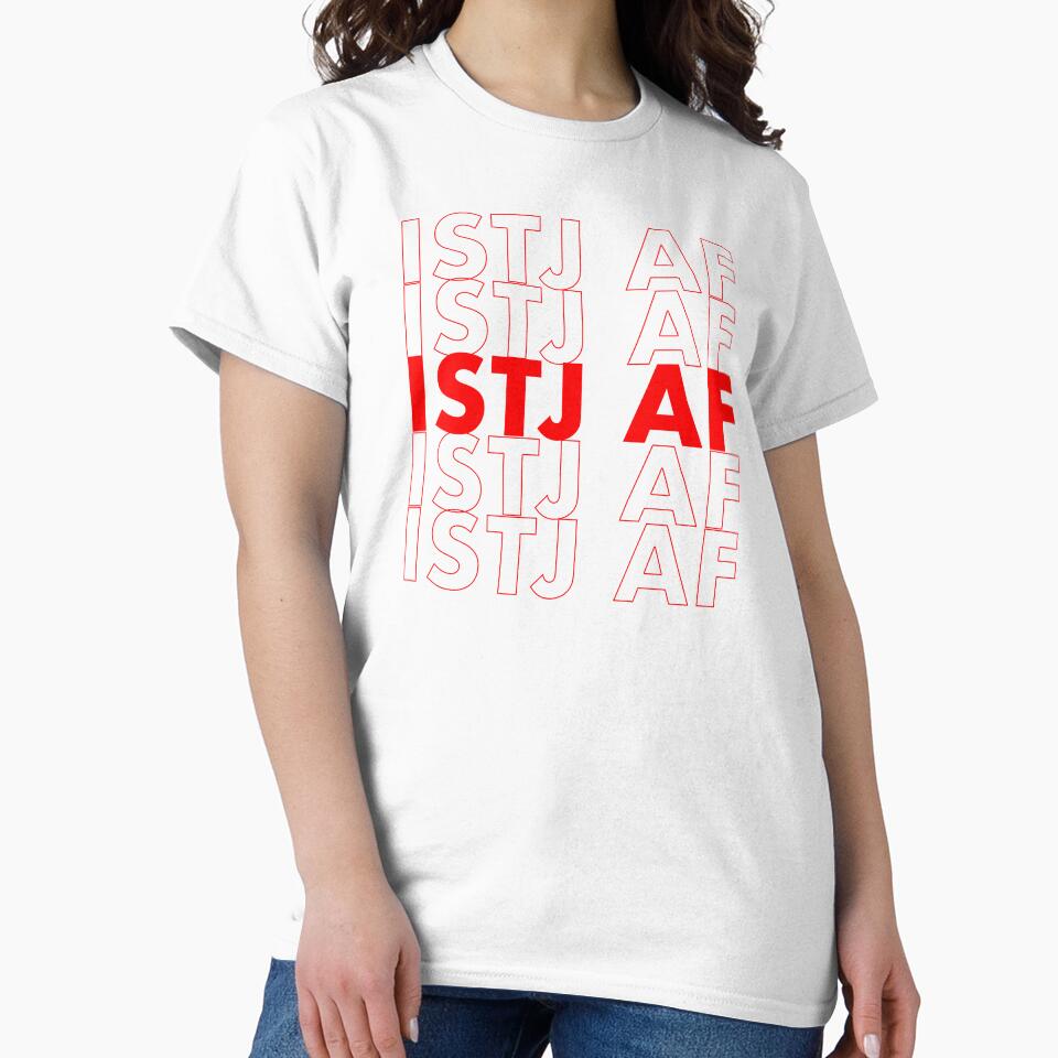 ISTJ AF Red Personality MBTI Funny Shirt by FanaticTee Unisex , , , Long Sleeve Tee