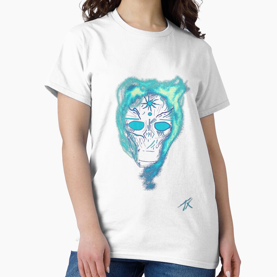 Blue Neon Wolf by Interiumart Unisex , , , Long Sleeve Tee