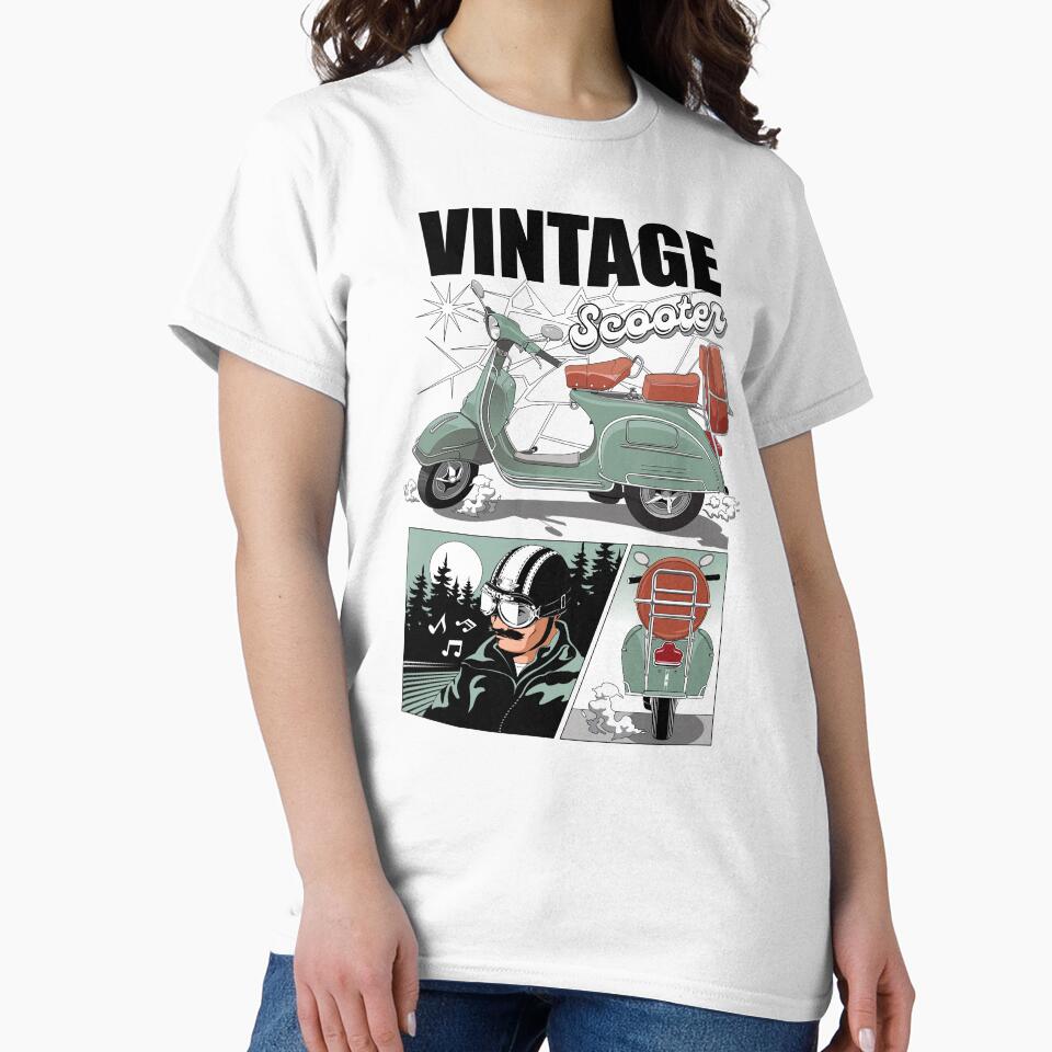 Roam to unknown with scooter japanese manga style color by SetthaSK Unisex , , , Long Sleeve Tee