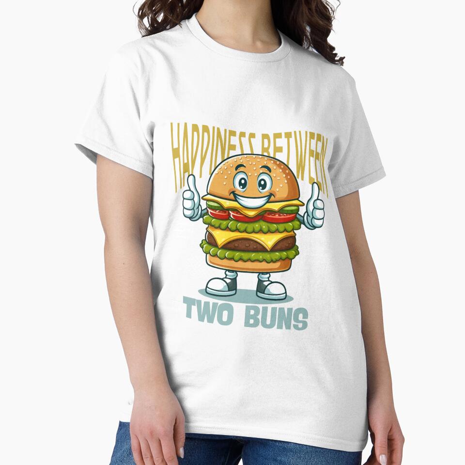 Happiness between two buns by Peerless-Prime Unisex , , , Long Sleeve Tee