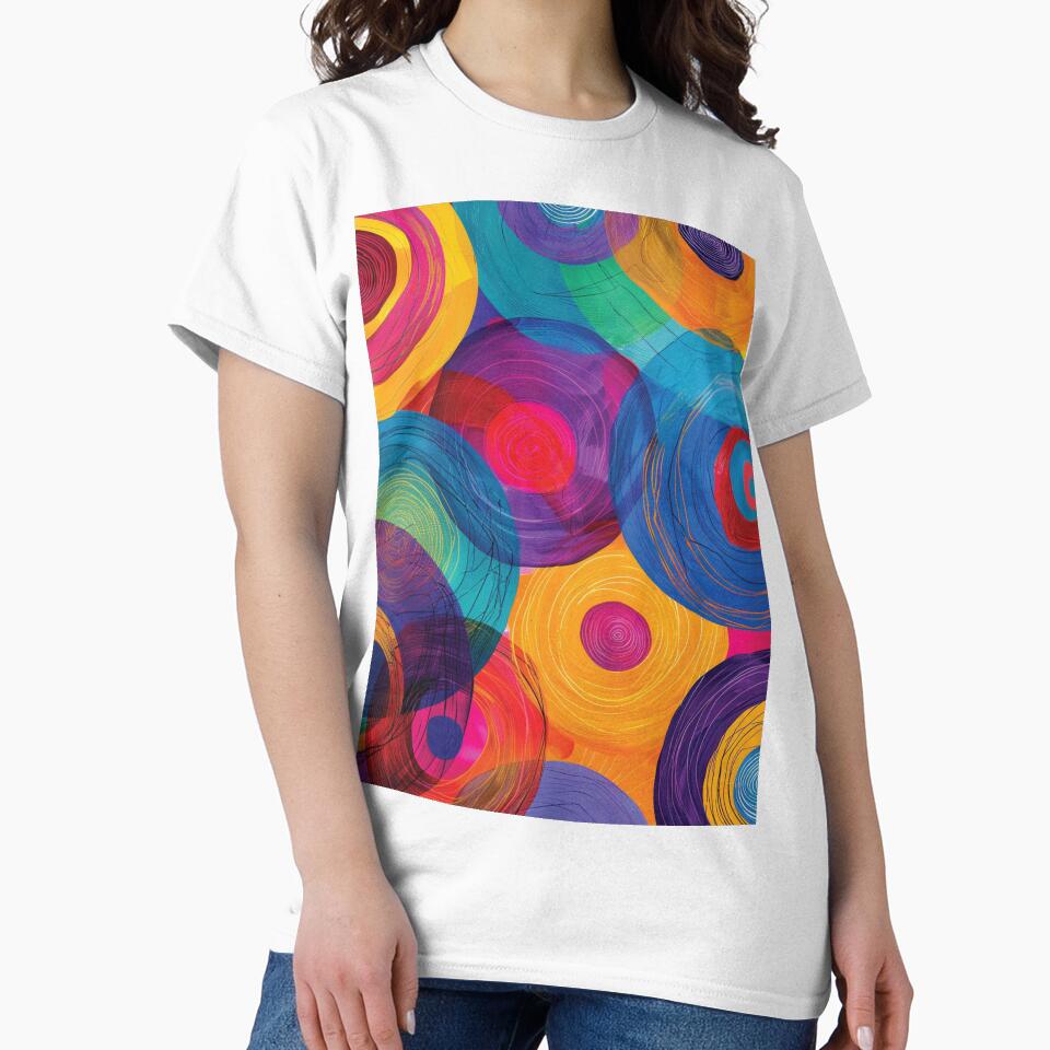 Vibrant Overlapping Circles with Rhythmic Spirals by DGtaLrtcom