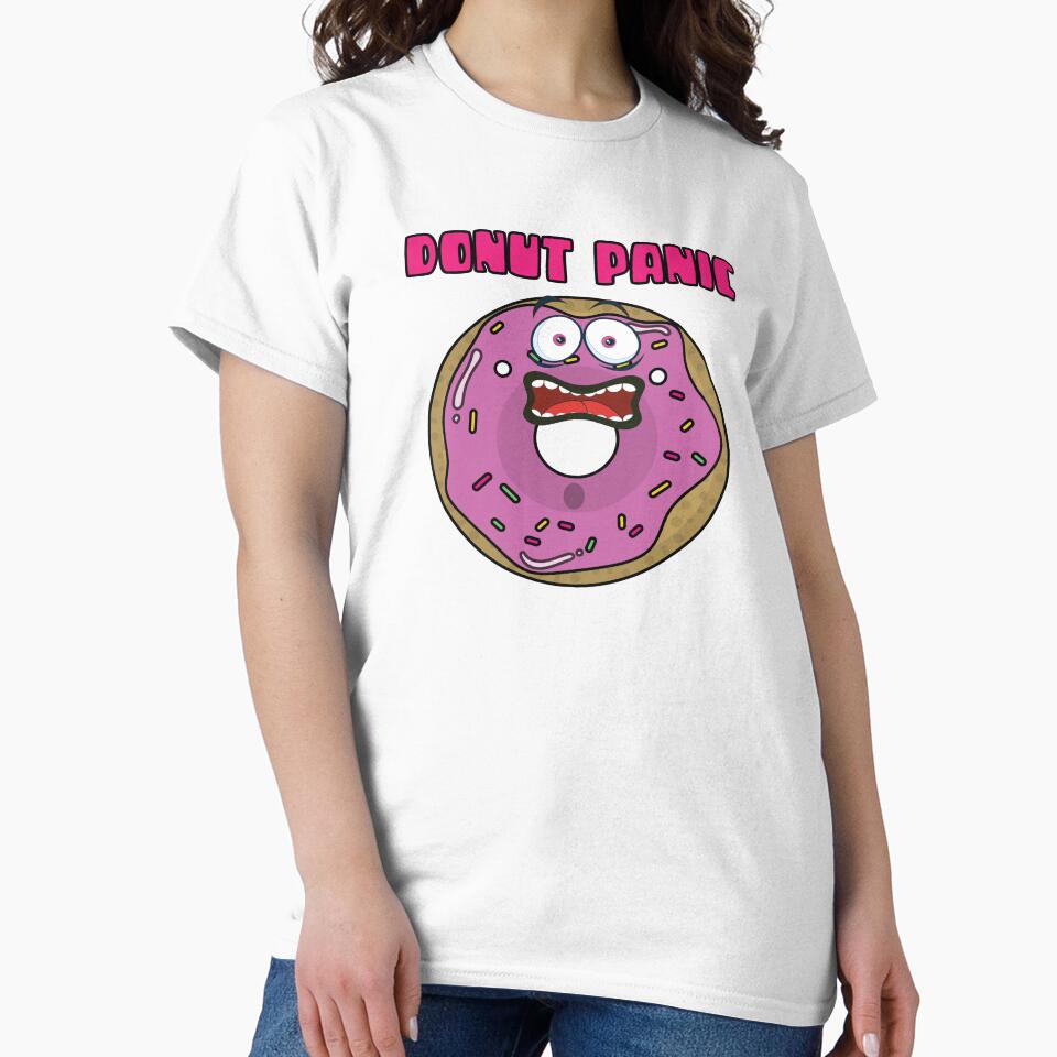 Donut Panic funny word pun by Donutlovers Unisex , , , Long Sleeve Tee