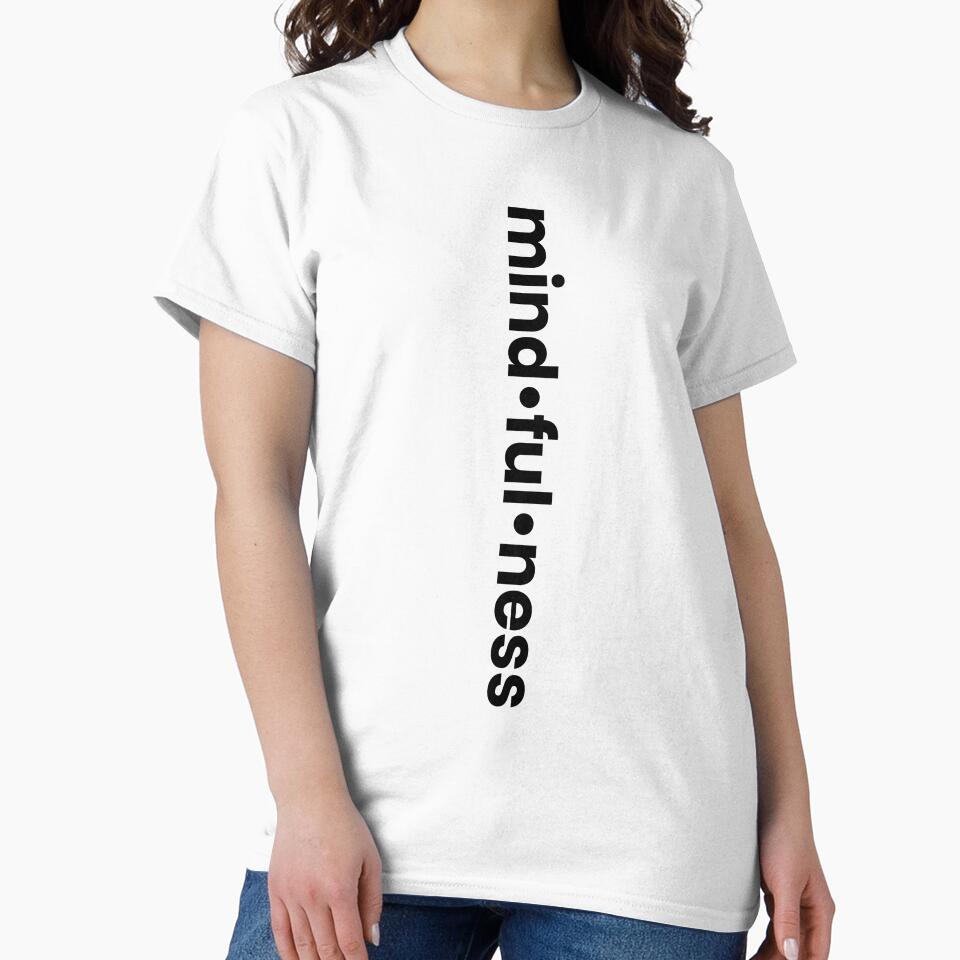 Mindfulness minimalistic typographic meditation design by Monocromo Shop