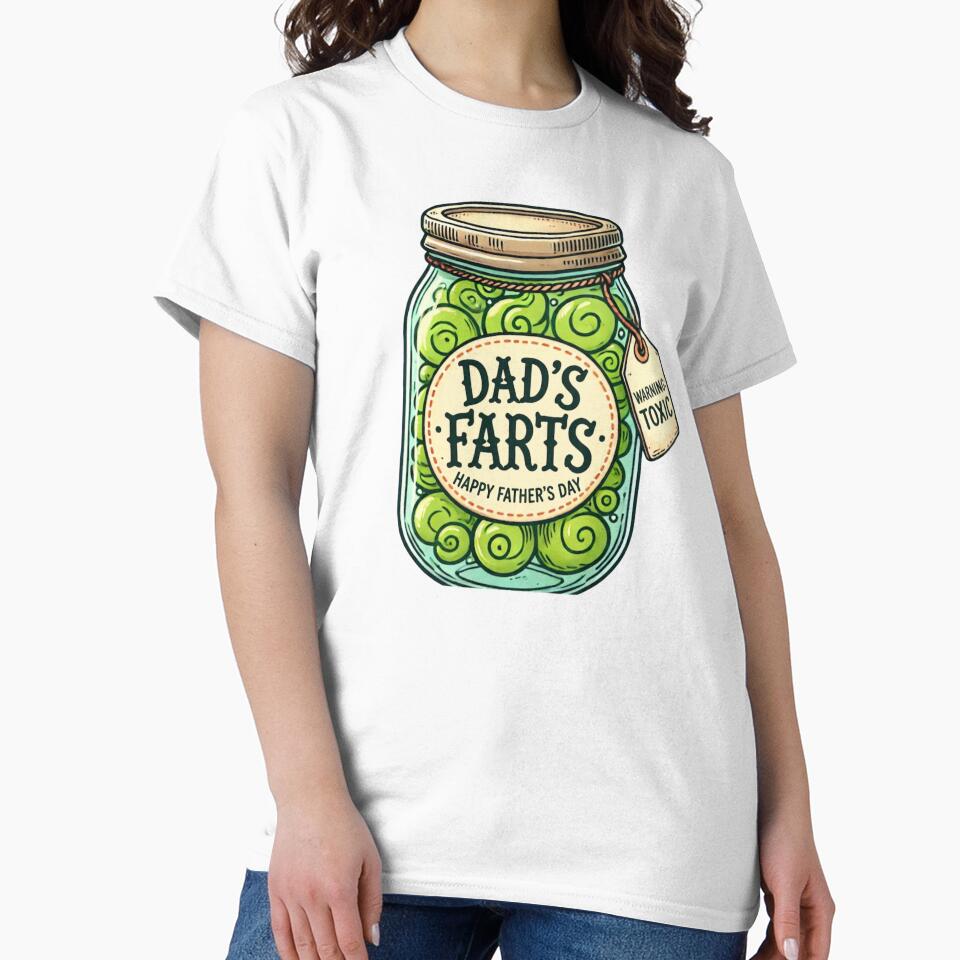Happy Father’s Day Dad Fart Jar Humor by Willyboy16 Unisex , , , Long Sleeve Tee