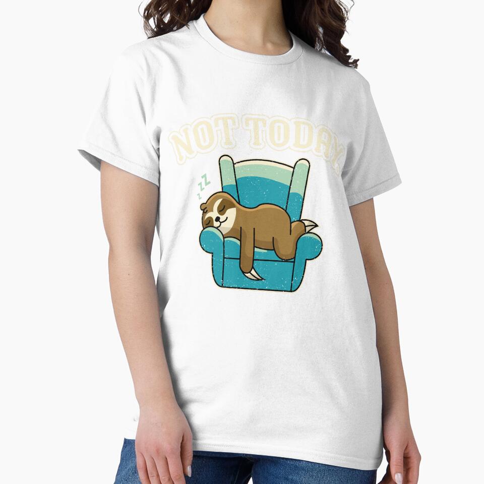 not today sloth by VinagreShop Unisex , , , Long Sleeve Tee