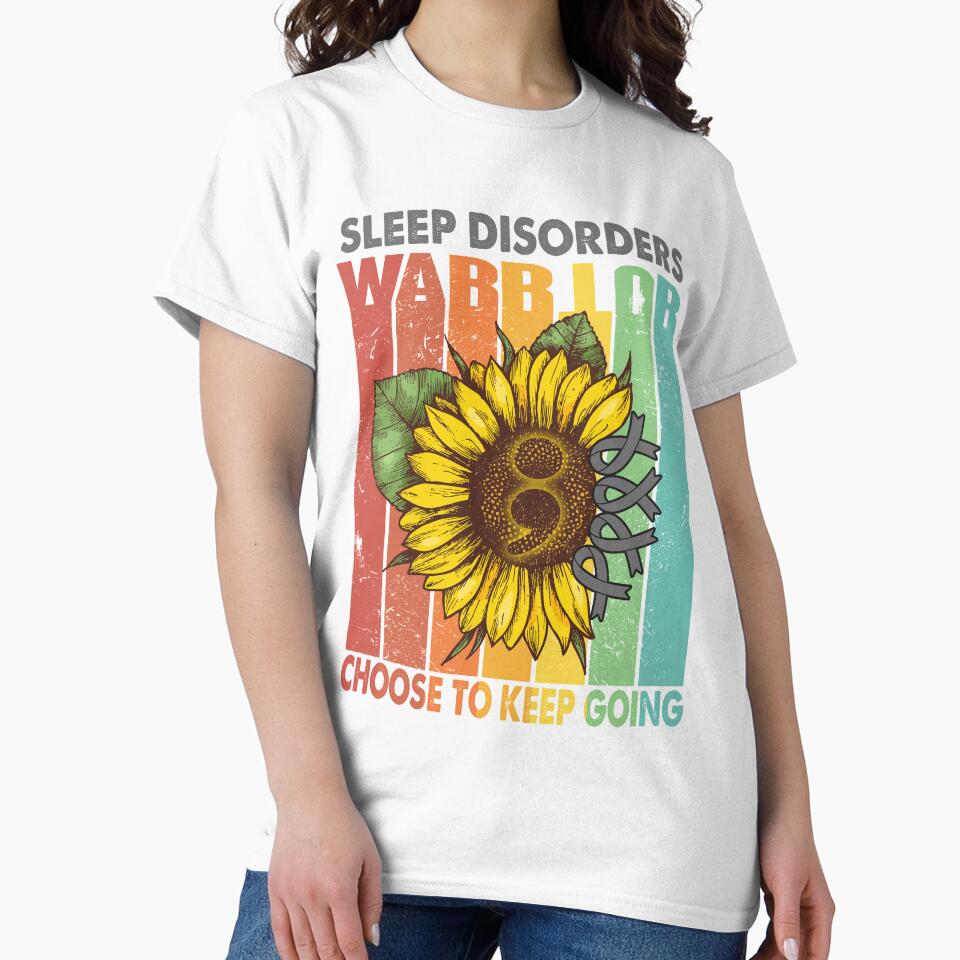 Sleep Disorders Warrior Choose To Keep Going by fannieuxp59 Unisex , , , Long Sleeve Tee