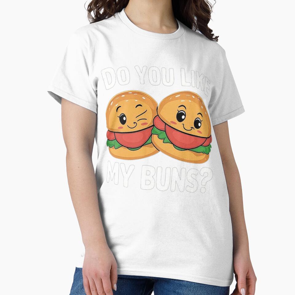 Cute Burger Buns Design for Food Lovers by love3617 Unisex , , , Long Sleeve Tee