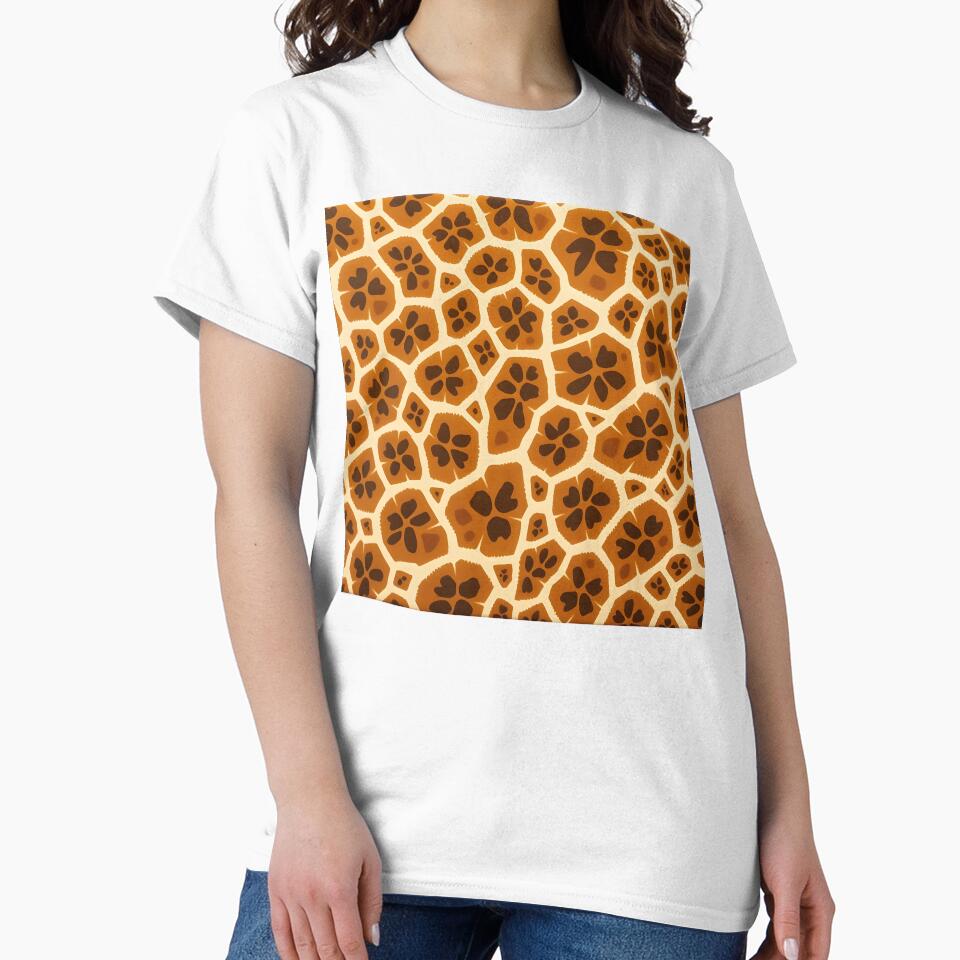 Giraffe Skin 2 by HebaRK Studio Unisex , , , Long Sleeve Tee