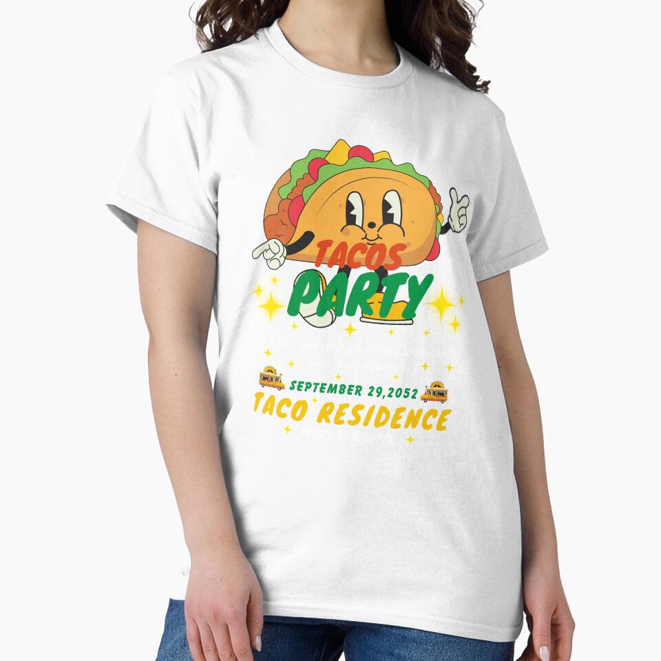 "Taco Party", Taco Lover by TrendingCloth99 Unisex , , , Long Sleeve Tee