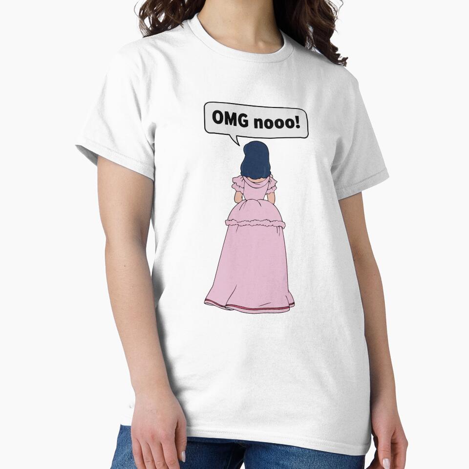 OMG Noo! Funny Reaction Meme – Cute Shock Expression Internet Humor by PrincessLavinia Unisex , , , Long Sleeve Tee