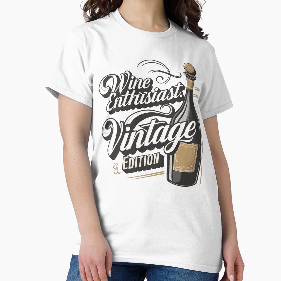 Wine Enthusiast. Vintage Edition by WineandWear Unisex , , , Long Sleeve Tee
