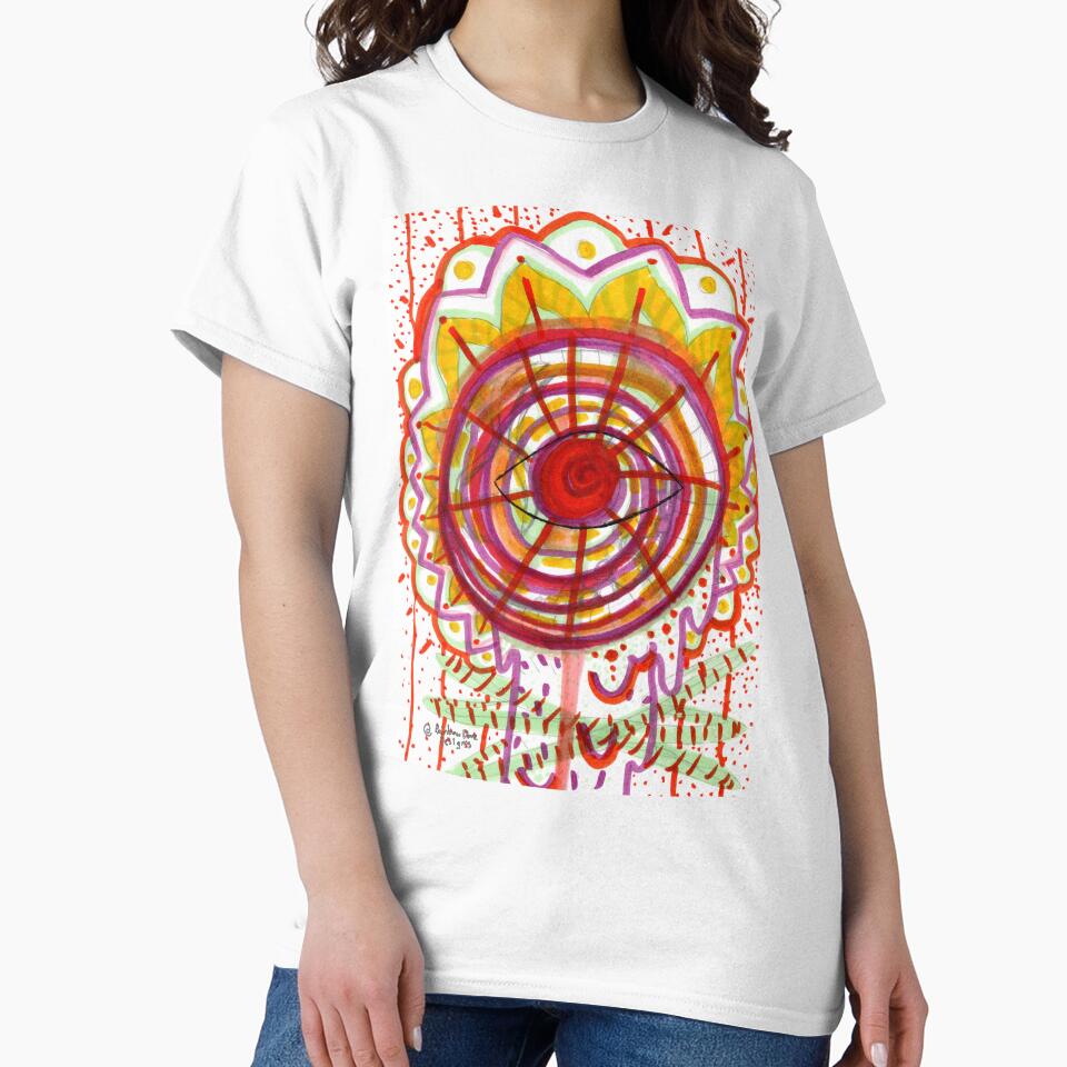 Eye Visions - Trippy Psychedelic Neon Eye Flower Henna - UV Reactive by RainbowDoveShop