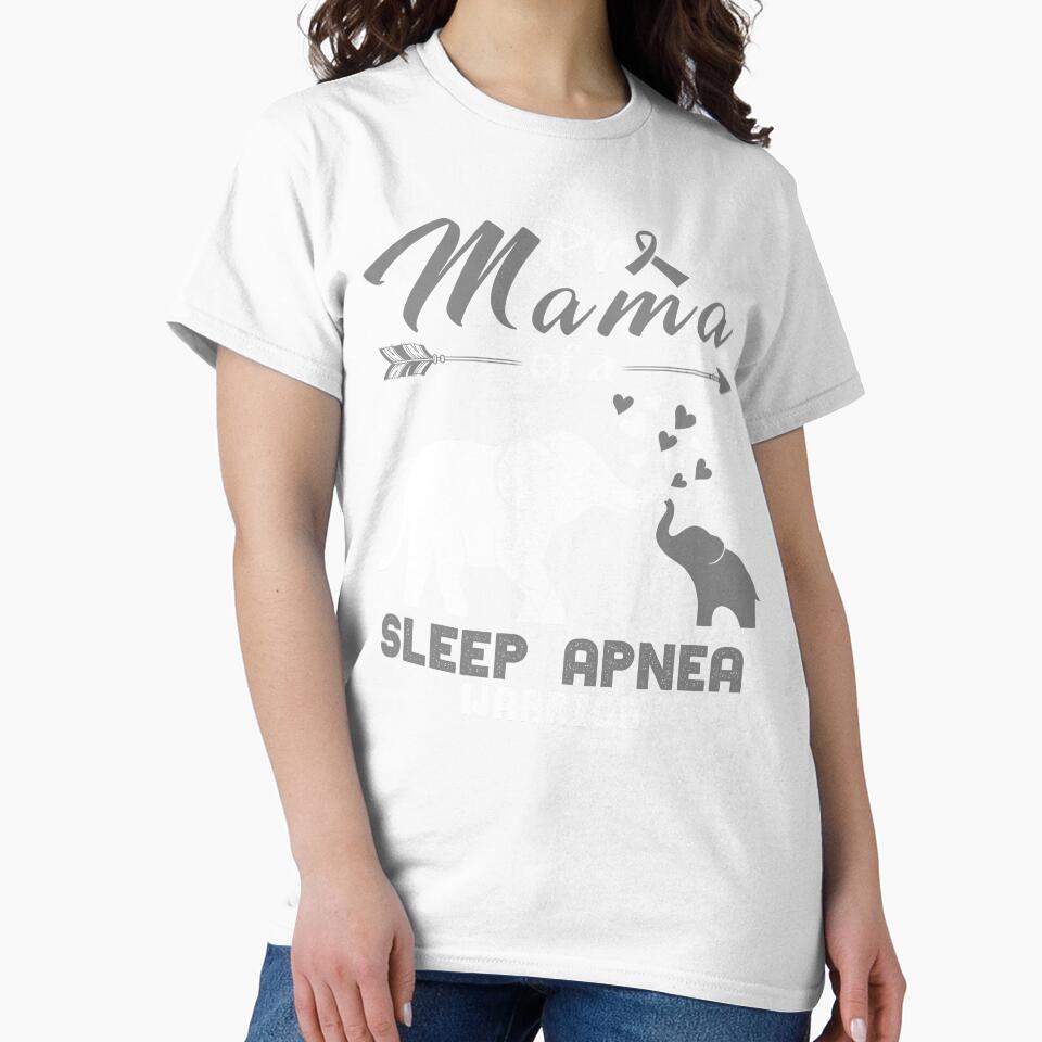 Proud Mama Of A Sleep Apnea Warrior by heppenp Unisex , , , Long Sleeve Tee