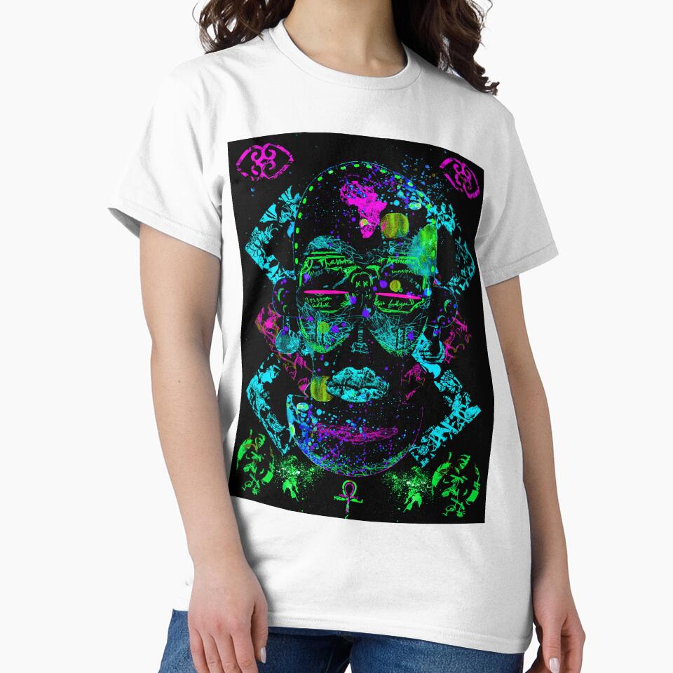 Zulu Woman Warrior Blacklight Glow in the dark Pattern 2 by CodyNorris